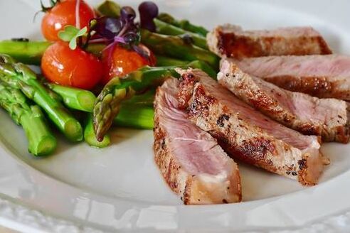 viande et légumes sous régime cétogène